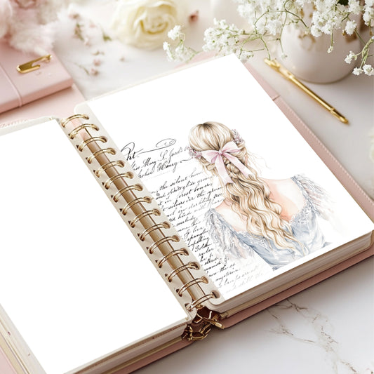 Planner Dashboard - Fair haired Girl with scripts