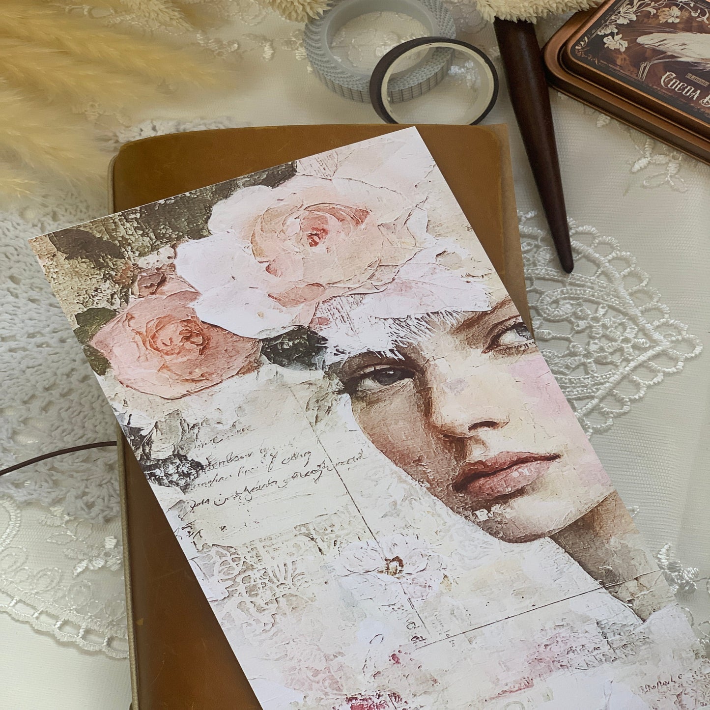 Traveller Notebook Cover Floral note book cover. - Paperlane Planners Co