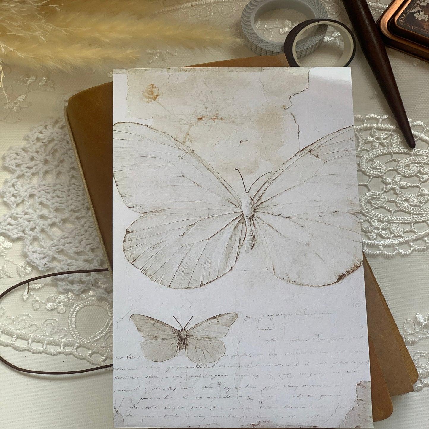 Travellers Note Book Planner Cover on glossy photo paper.  - Paperlane Planners Co