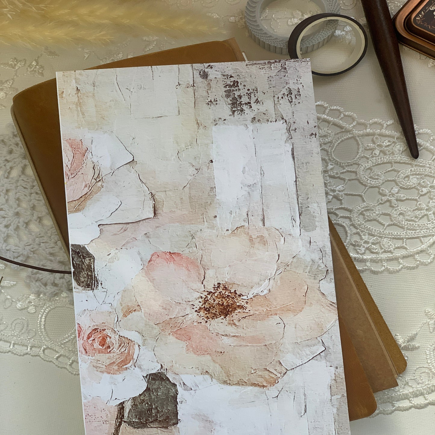 Traveller Notebook Cover Floral note book cover. - Paperlane Planners Co