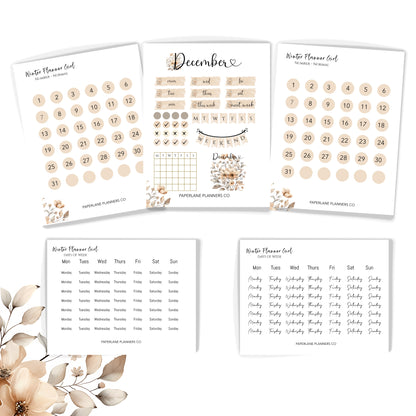 Winter Planner Girl | Decorative Journal Kit