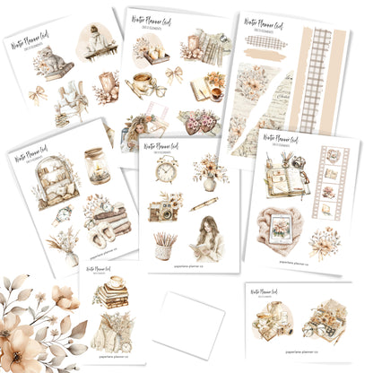 Winter Planner Girl | Decorative Journal Kit